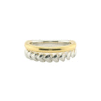 Perfect Love Two-Tone Heart Stacked Ring