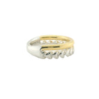 Perfect Love Two-Tone Heart Stacked Ring