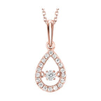 10Kt Yellow Gold Diamond 1/5Ctw Pendant