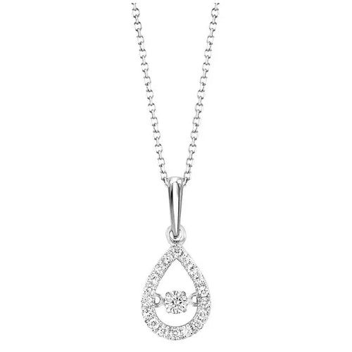 10Kt Yellow Gold Diamond 1/5Ctw Pendant