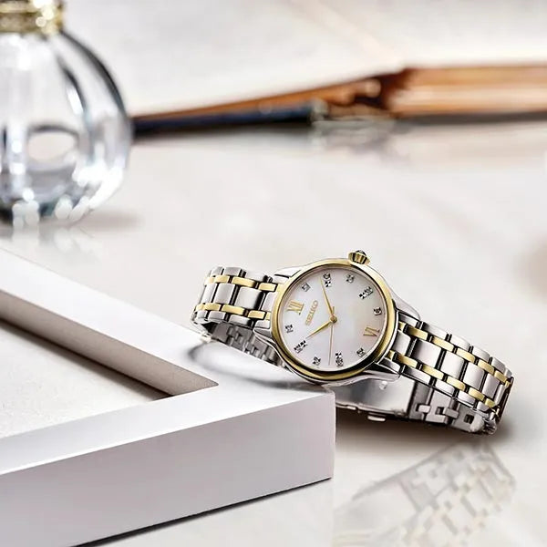 Seiko Diamond Two Tone Watch