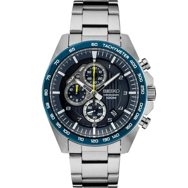 Seiko Essentials Men Blue Chronograph