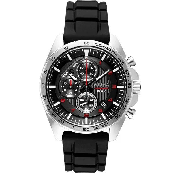 Seiko Essentials Black Chronograph