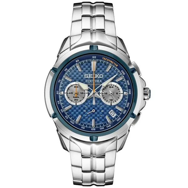 Seiko Coutura Blue Chronograph Watch
