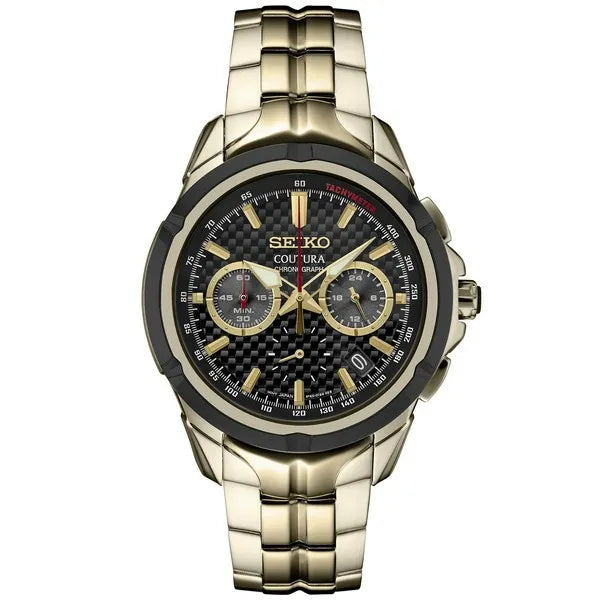 Seiko Coutura Chronograph Gold Watch