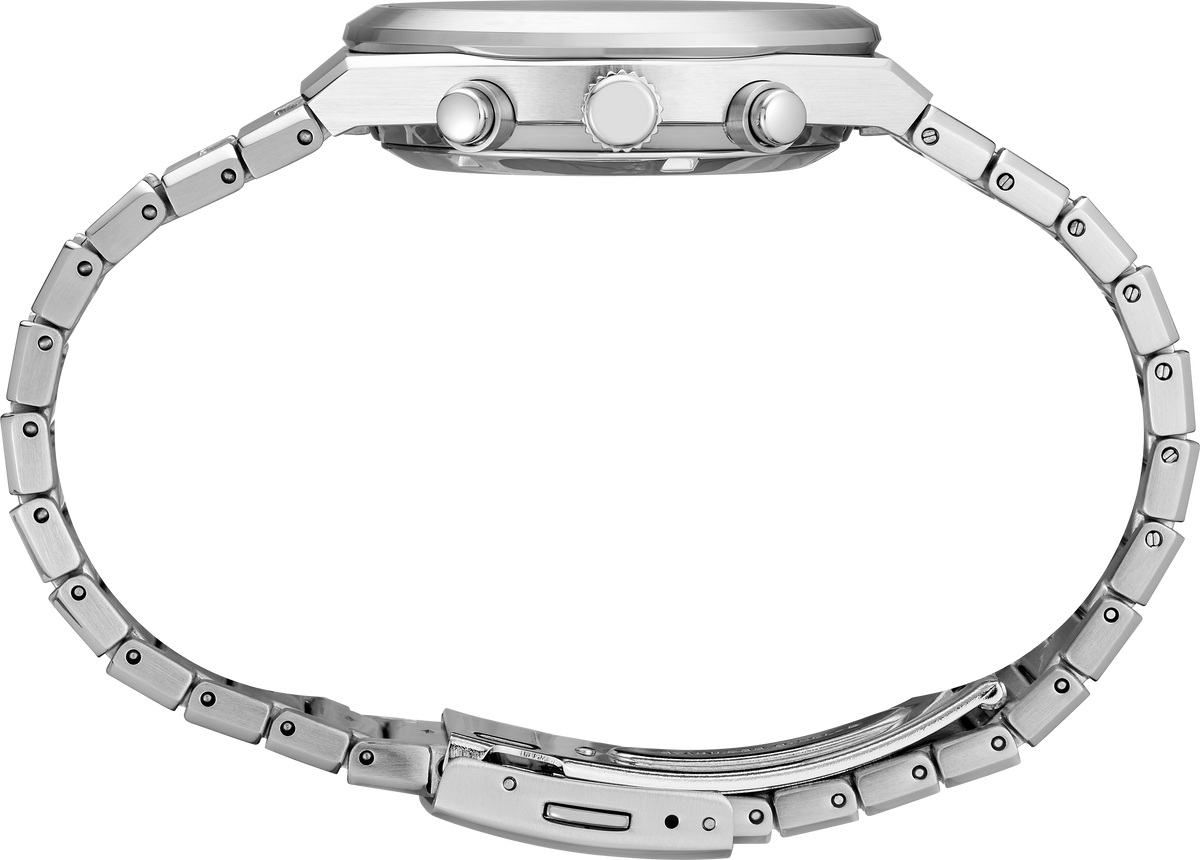 Seiko Essentials Silver Dial Chronograph Watch SSB451
