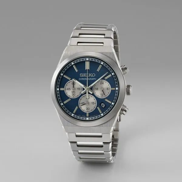 Seiko Essentials Blue Dial Chronograph