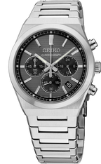 Seiko Essentials Gray Dial Chronograph Watch SSB455