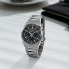 Seiko Essentials Gray Dial Chronograph Watch SSB455