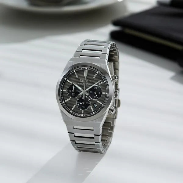 Seiko Essentials Gray Chronograph Watch