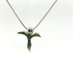 John Atencio Silver Angel Two-Tone Diamond Pendant with Chain