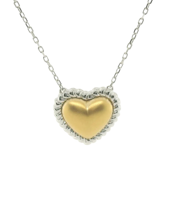 Perfect Love Two-Tone Heart Necklace