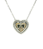 Perfect Love Two-Tone Heart Necklace