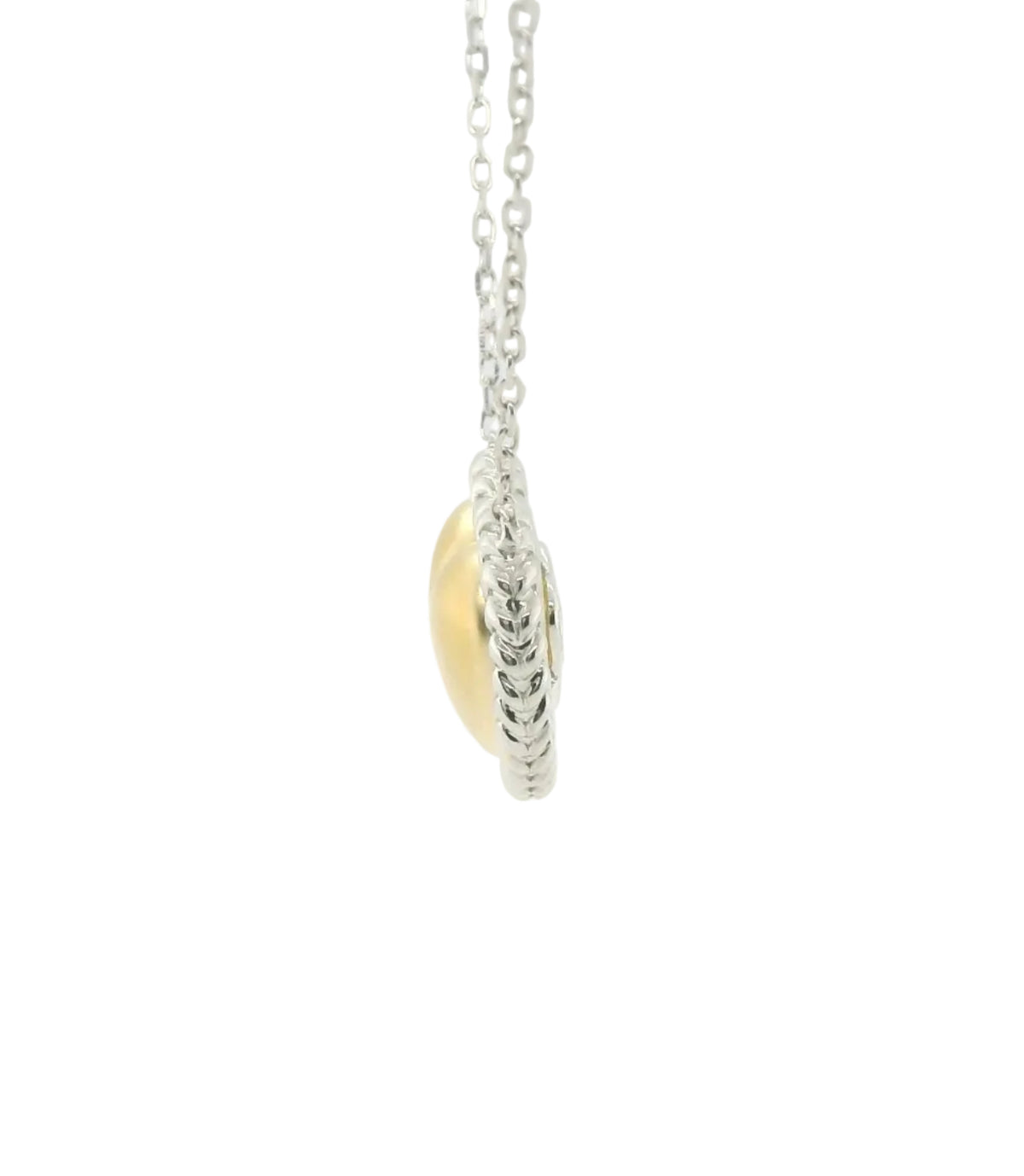 Perfect Love Two-Tone Heart Necklace