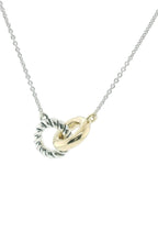 Perfect Love Two-Tone Eternal Ring Necklace