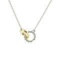 Perfect Love Interlocking Two-Tone Heart Necklace