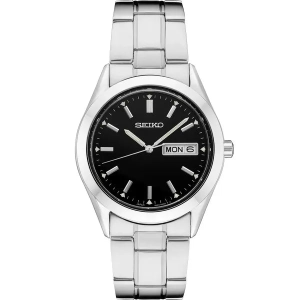 Seiko Essentials Black Dial Watch