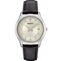 Seiko Essentials Leather Strap Watch