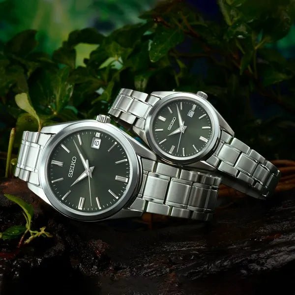 Seiko Essentials Green Dial Watch