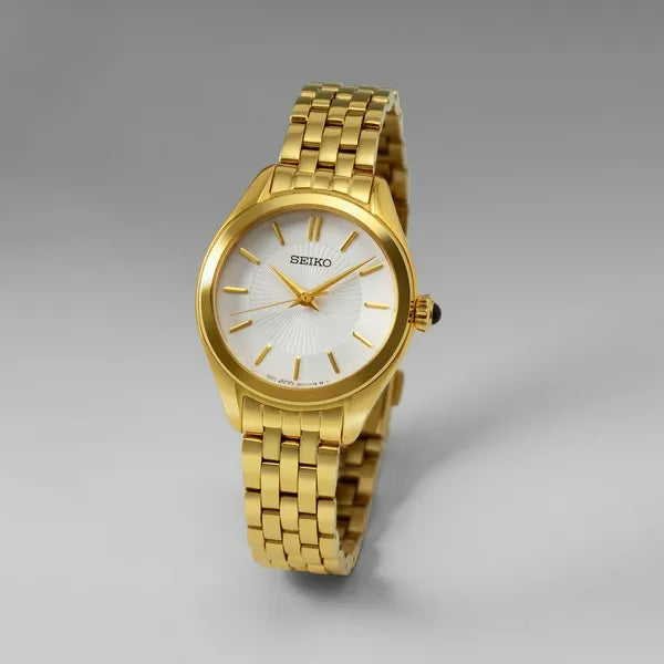 Seiko Essentials Gold Tone Watch