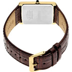 Seiko Essentials Rectangular Champagne Watch