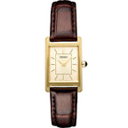 Seiko Essentials Champagne Rectangular Watch