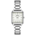 Seiko Essentials Square Silver Watch