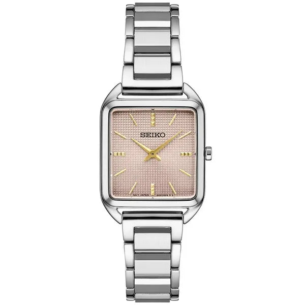 Seiko Essentials Pink Square Watch