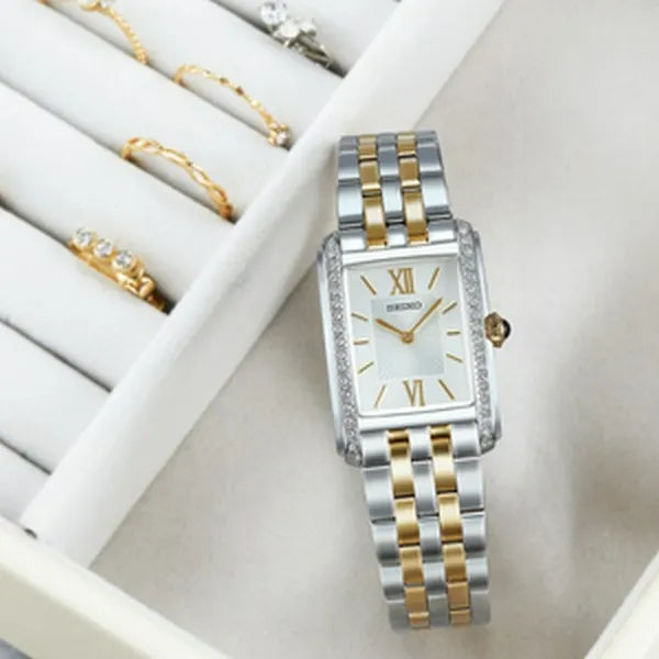 Seiko Essentials Crystal Rectangular Watch