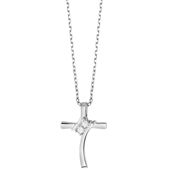 Silver Diamond 1/20Ctw Pendant