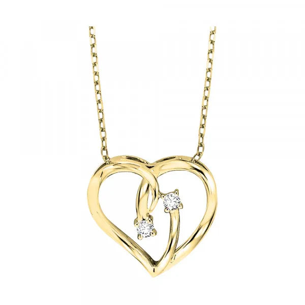 10Kt Yellow Gold Diamond 1/20Ctw Pendant
