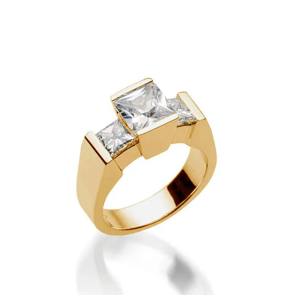 Ventana Yellow Gold Engagement Ring
