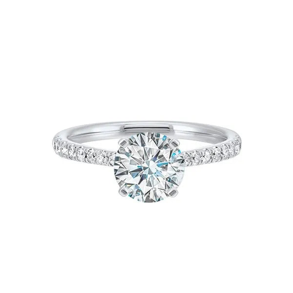 Petite Diamond Solitaire Ring