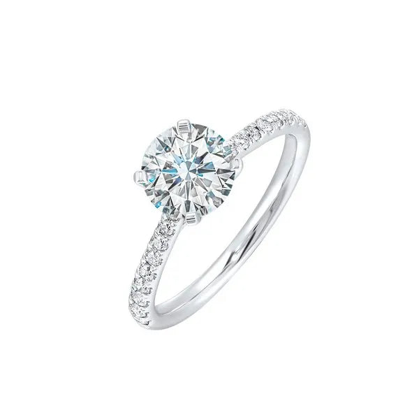 Petite Diamond Solitaire Ring