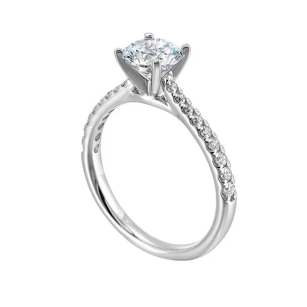 Petite Diamond Solitaire Ring