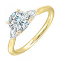 14K Yellow Gold SM 1/3Ctw For 1Ctw RD CTR