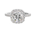 14Kt White Semi Mount 1/2Ctw For 1Ctw Round Center