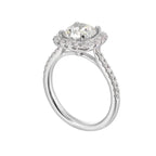 14Kt White Semi Mount 1/2Ctw For 1Ctw Round Center