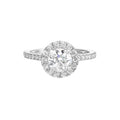 Classic Round Halo Diamond Engagement Ring