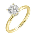 14K Yellow Gold SM 1/10Ctw For 1Ctw RD CTR