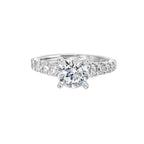 Graduating Diamond Solitaire Engagement Ring