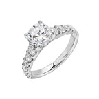 Graduating Diamond Solitaire Engagement Ring