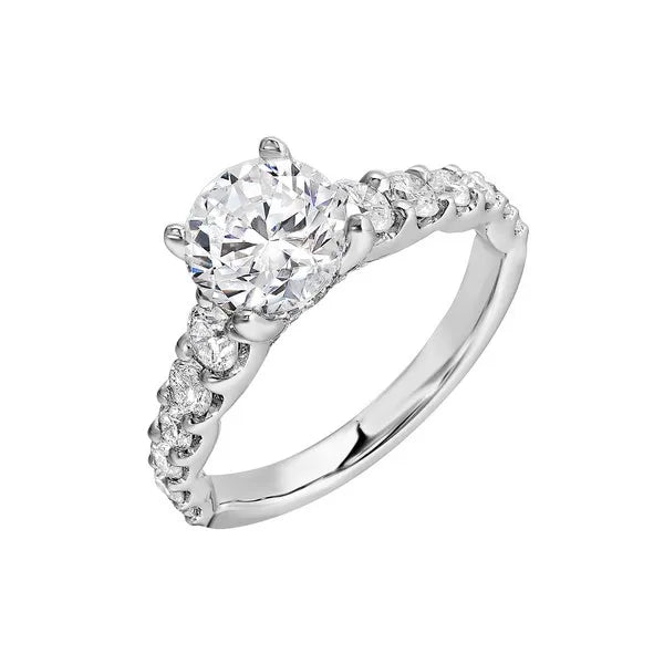 Graduating Diamond Solitaire Engagement Ring