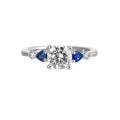 Five-Stone Round Diamond & Pear Colorstone Ring