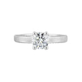 14Kt White Semi Mount 1/4Ctw For 1Ct Round Center