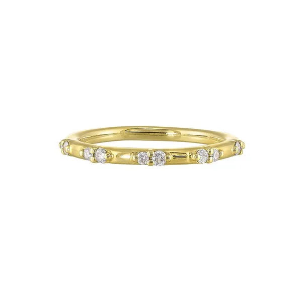 14Kt Yellow Gold Diamond 1/7Ctw Ring