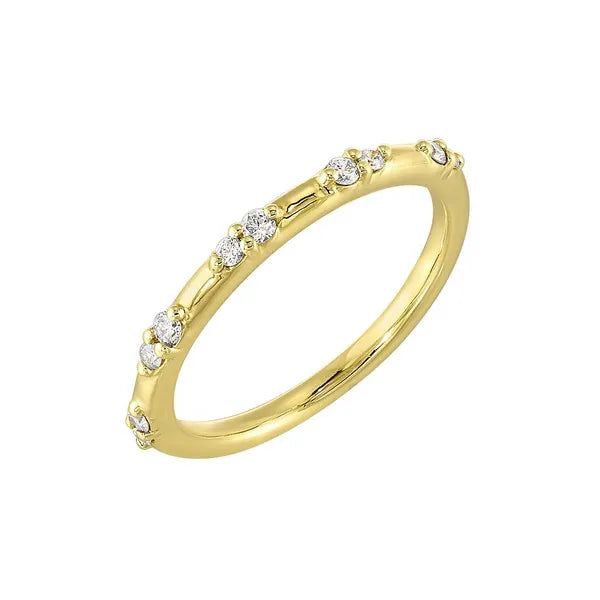 14Kt Yellow Gold Diamond 1/7Ctw Ring