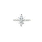 Perfect Love .83ct Diamond Marquise Semi-Mount Ring
