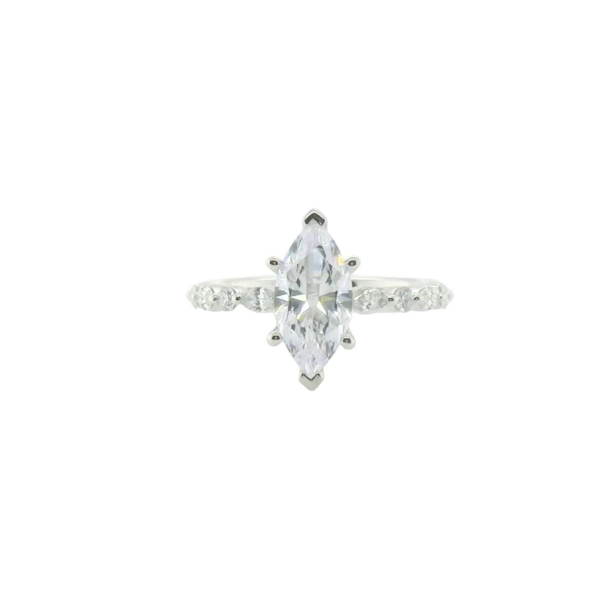 Perfect Love .83ct Diamond Marquise Semi-Mount Ring