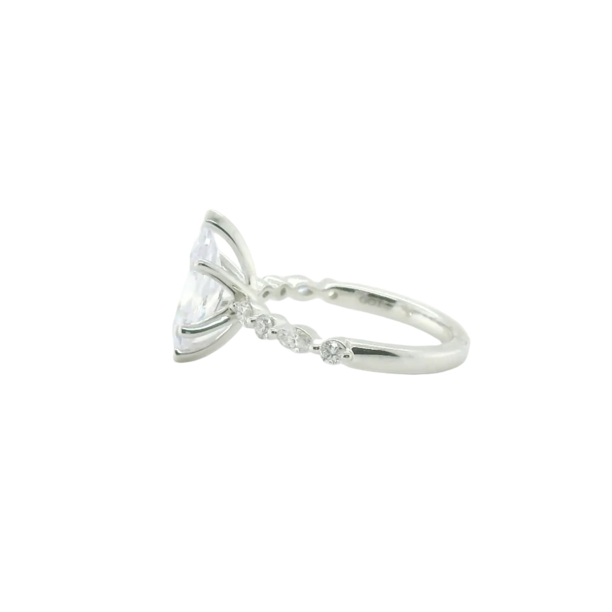 Perfect Love .83ct Diamond Marquise Semi-Mount Ring